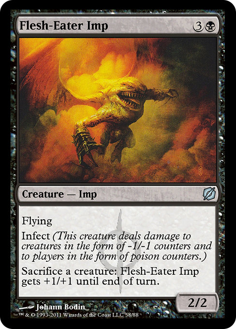 Flesh-Eater Imp from Duel Decks: Mirrodin Pure vs. New Phyrexia