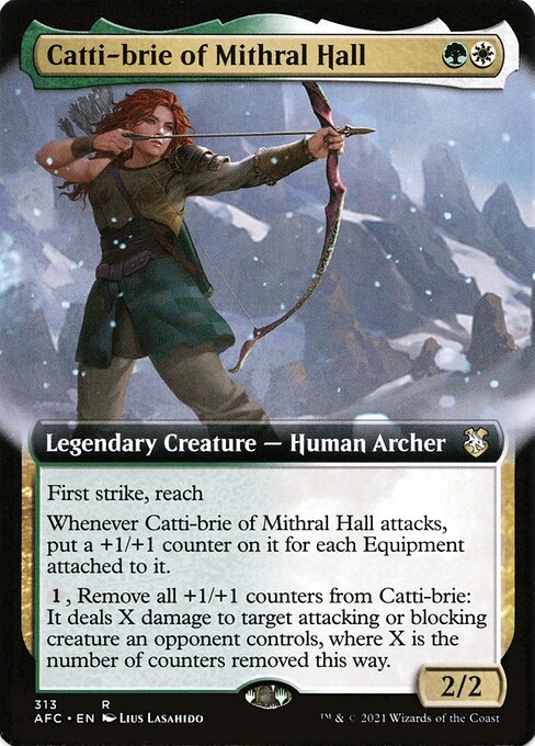 Catti-brie of Mithral Hall from Forgotten Realms Commander