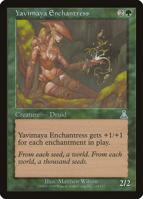 Yavimaya Enchantress from Urza's Destiny
