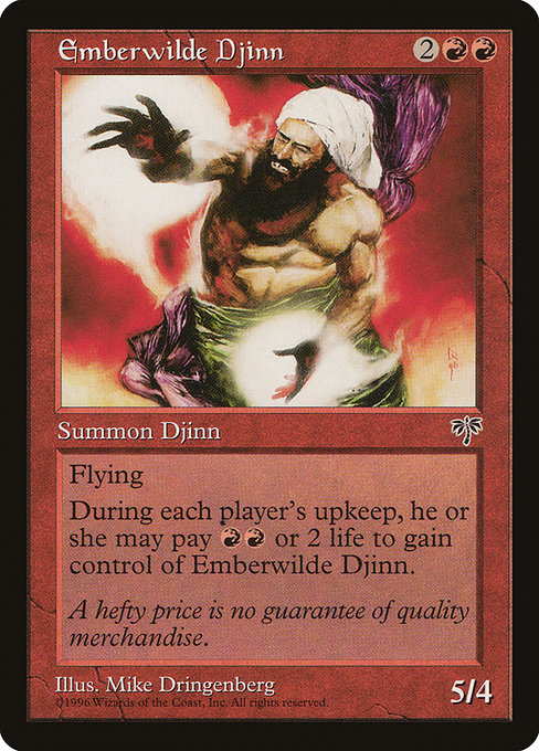Emberwilde Djinn highlighted card art