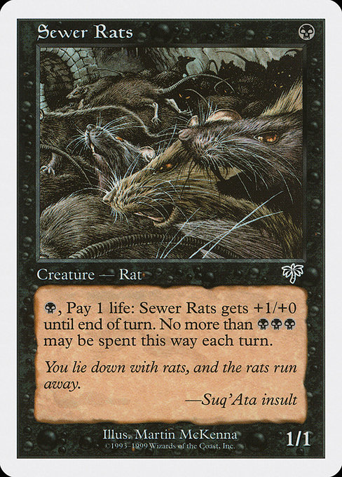 Sewer Rats highlighted card art