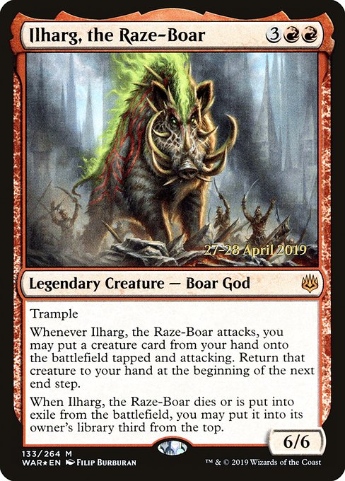 Ilharg, the Raze-Boar from War of the Spark Promos