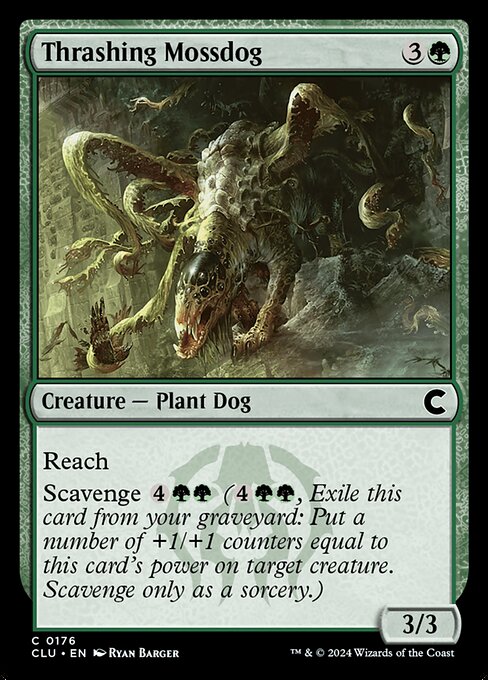 Thrashing Mossdog highlighted card art