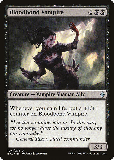 Bloodbond Vampire from Battle for Zendikar