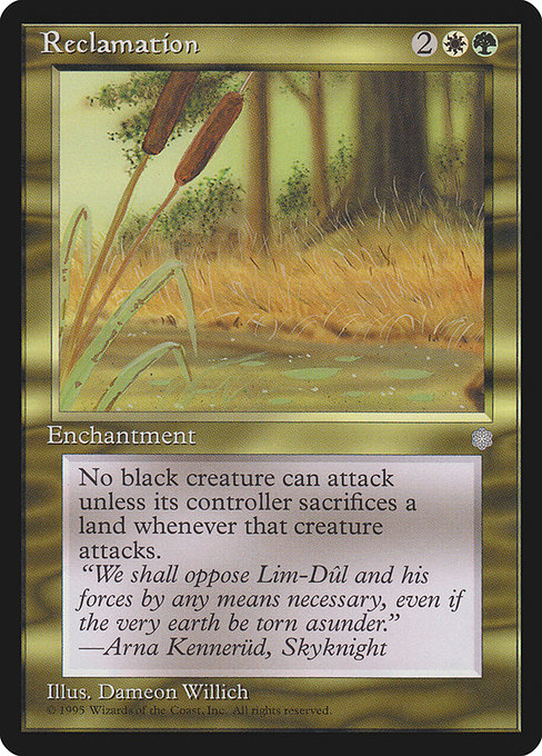 Reclamation highlighted card art