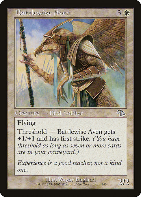 Battlewise Aven highlighted card art