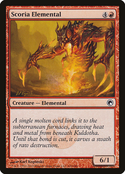 Scoria Elemental highlighted card art