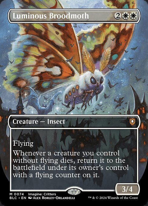 Luminous Broodmoth from Bloomburrow Commander