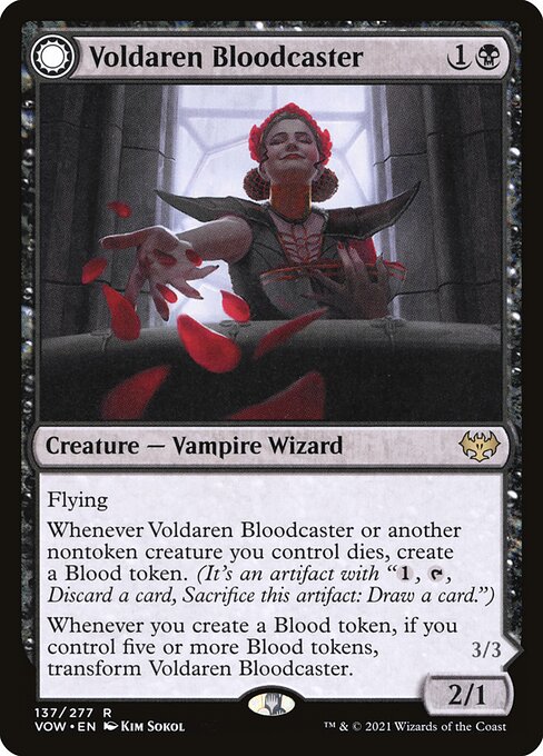 Voldaren Bloodcaster // Bloodbat Summoner from Innistrad: Crimson Vow