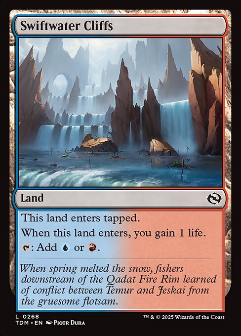 Swiftwater Cliffs highlighted card art