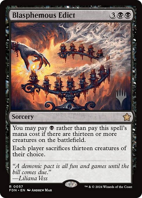 Blasphemous Edict from Foundations Promos