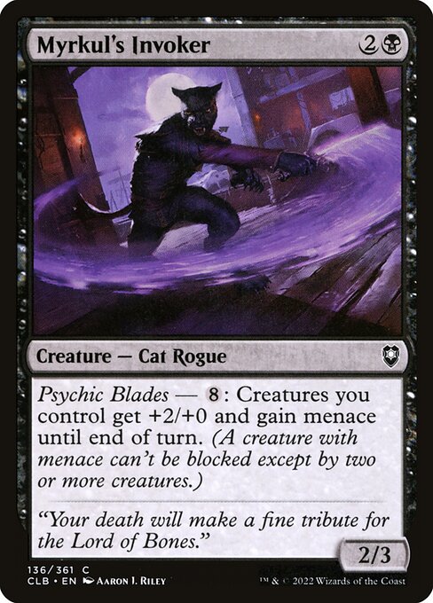 Myrkul's Invoker highlighted card art