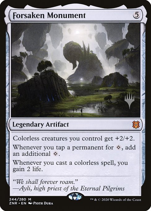 Forsaken Monument from Zendikar Rising Promos