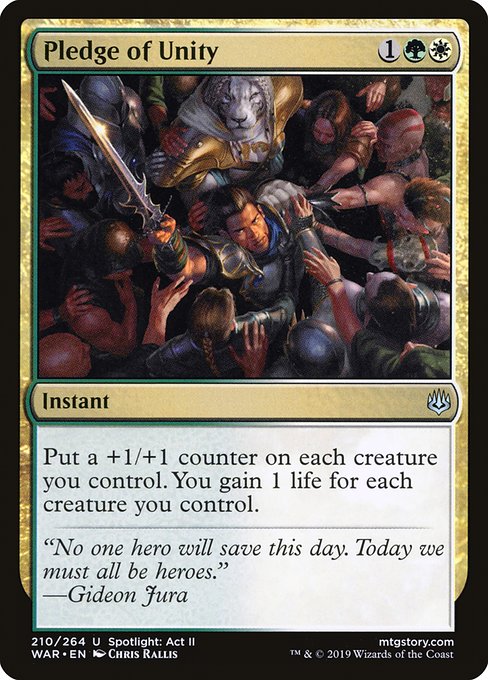 Pledge of Unity highlighted card art