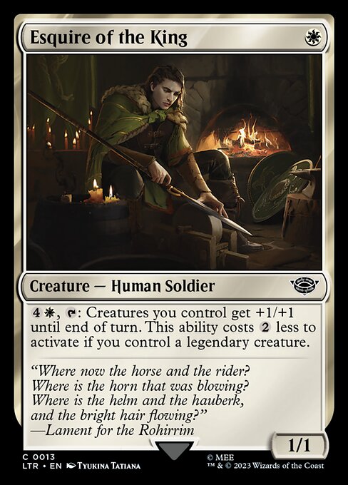 Esquire of the King from The Lord of the Rings: Tales of Middle-earth