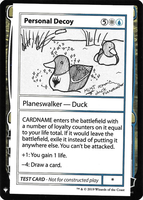 Personal Decoy from Mystery Booster Playtest Cards 2019
