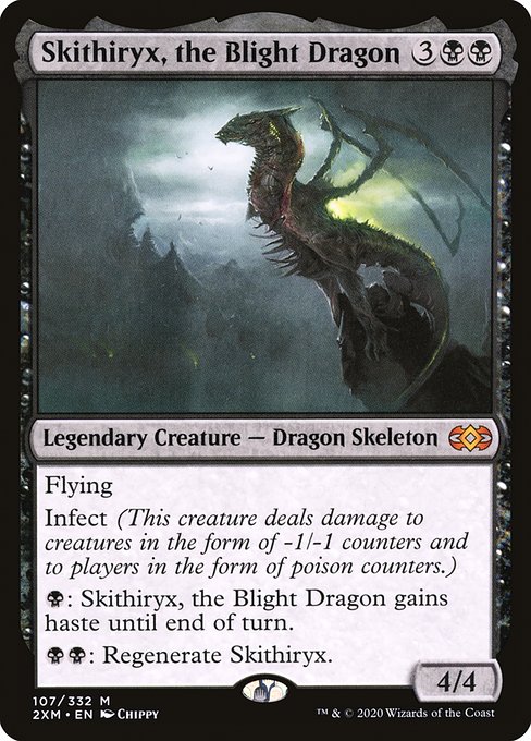Skithiryx, the Blight Dragon from Double Masters