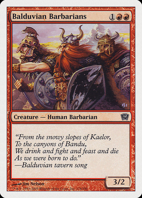 Balduvian Barbarians highlighted card art