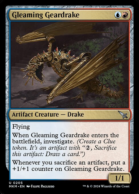Gleaming Geardrake from Murders at Karlov Manor