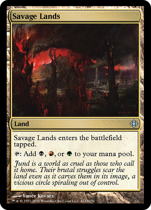 Savage Lands from Magic Online Theme Decks