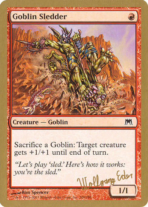 Goblin Sledder from World Championship Decks 2003