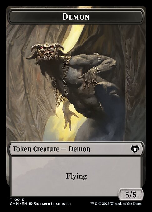 Demon from Commander Masters Tokens