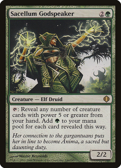 Sacellum Godspeaker highlighted card art