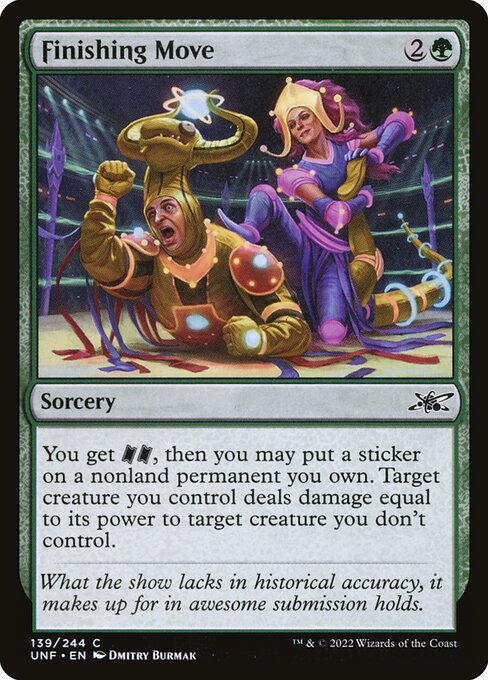 Finishing Move highlighted card art