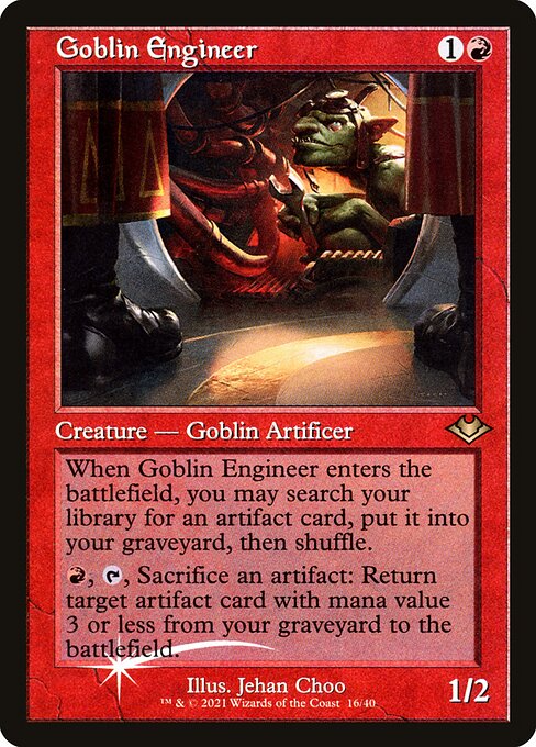 Goblin Engineer from Modern Horizons 1 Timeshifts
