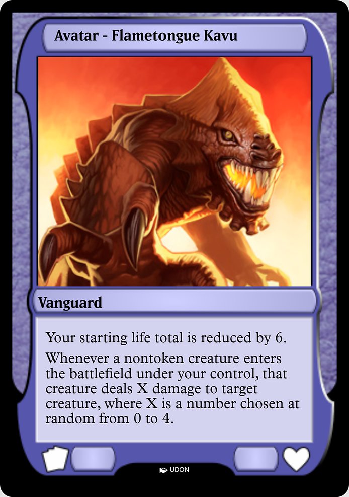 Flametongue Kavu Avatar highlighted card art