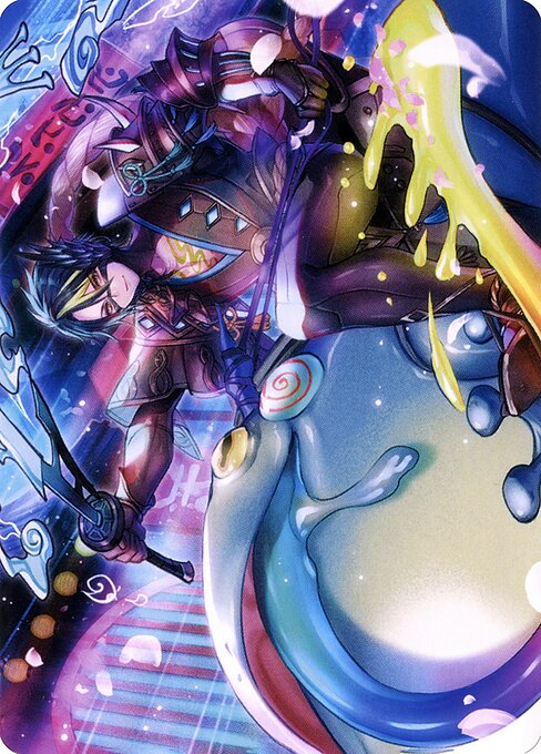 Tatsunari, Toad Rider // Tatsunari, Toad Rider highlighted card art