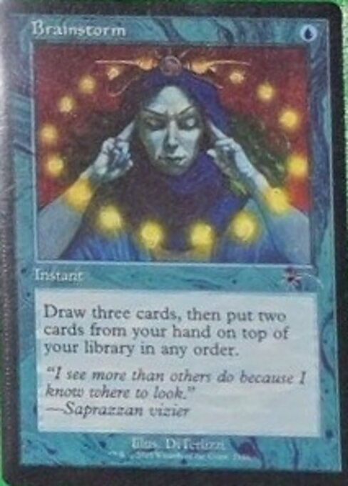 Brainstorm highlighted card art