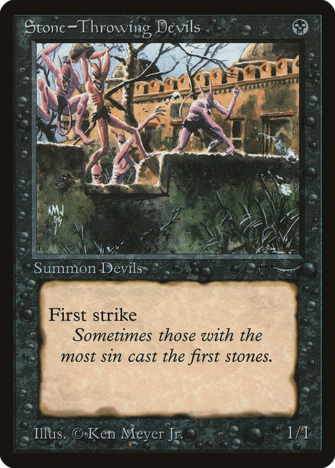 Stone-Throwing Devils highlighted card art