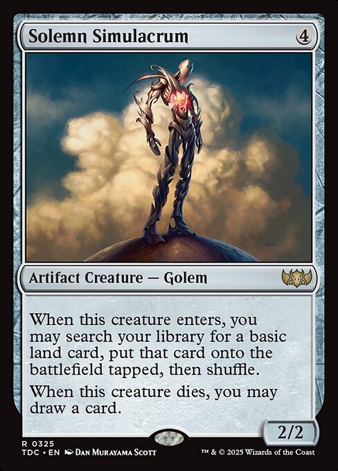 Solemn Simulacrum from Tarkir: Dragonstorm Commander