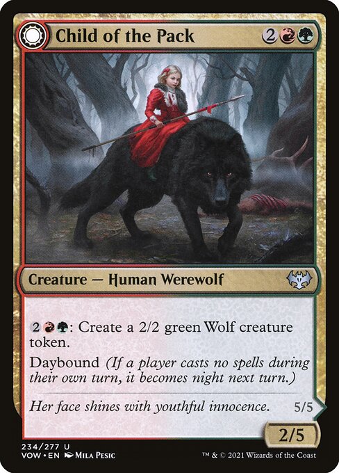 Child of the Pack // Savage Packmate from Innistrad: Crimson Vow