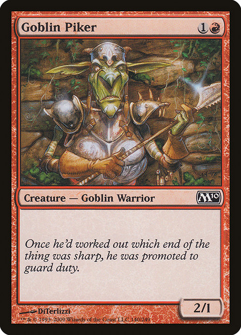 Goblin Piker from Magic 2010