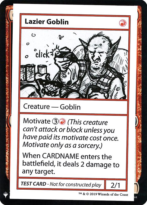 Lazier Goblin from Mystery Booster Playtest Cards 2019