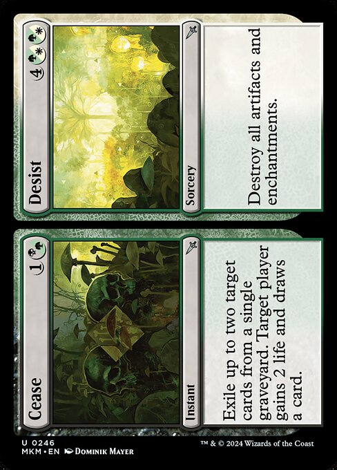 Cease // Desist highlighted card art