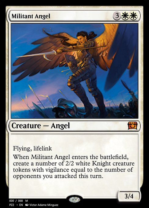 Militant Angel highlighted card art