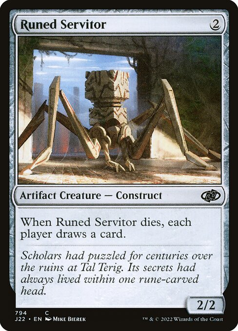 Runed Servitor highlighted card art