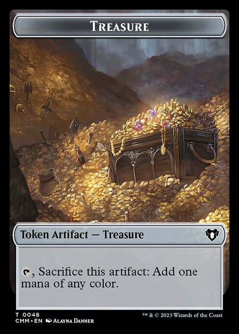 Treasure from Commander Masters Tokens
