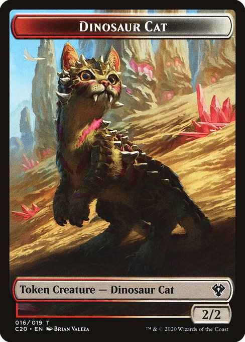 Dinosaur Cat highlighted card art