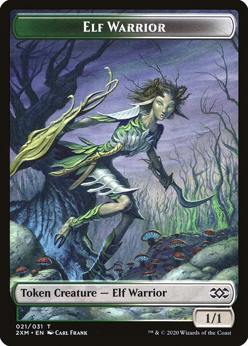 Elf Warrior from Double Masters Tokens
