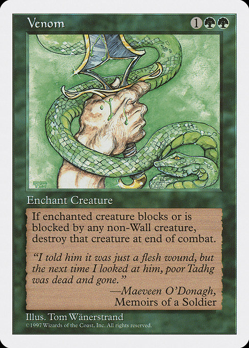 Venom highlighted card art