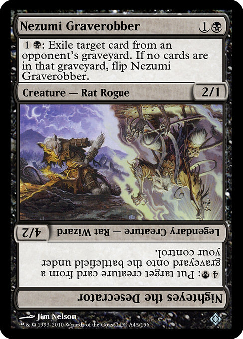 Nezumi Graverobber // Nighteyes the Desecrator from Magic Online Theme Decks