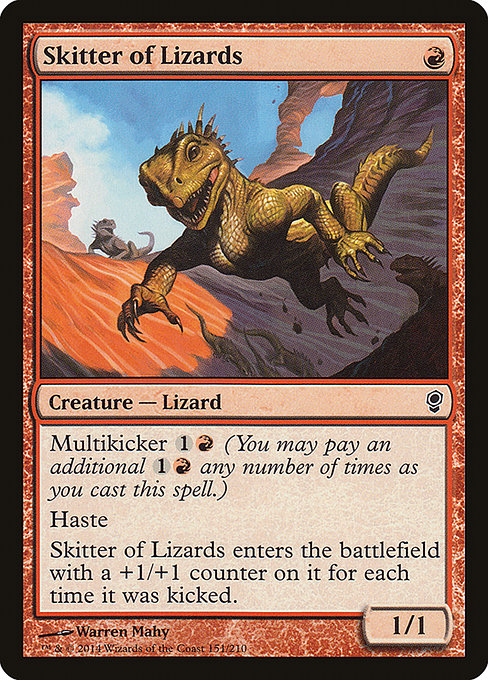 Skitter of Lizards highlighted card art
