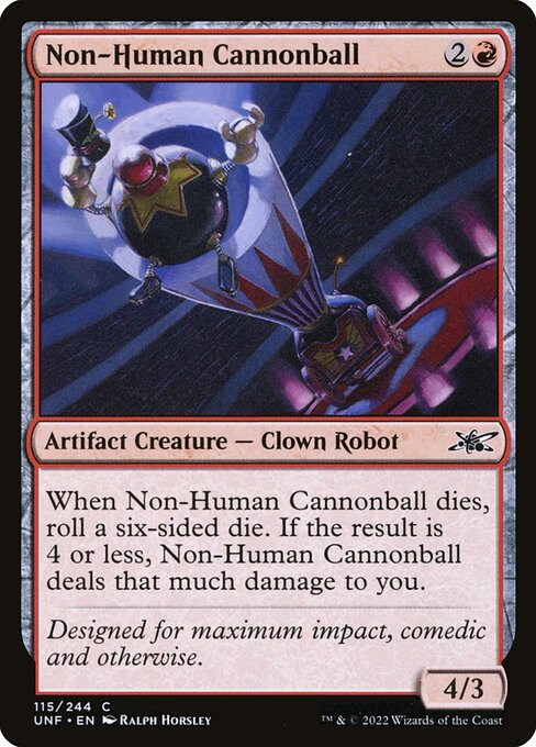 Non-Human Cannonball from Unfinity