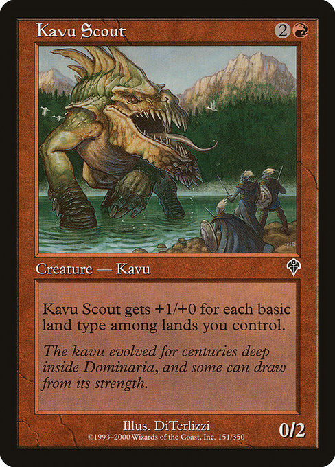 Kavu Scout highlighted card art
