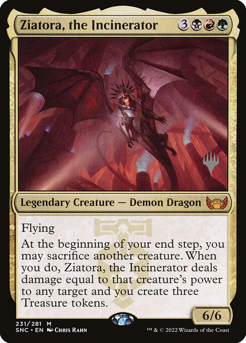 Ziatora, the Incinerator from Streets of New Capenna Promos