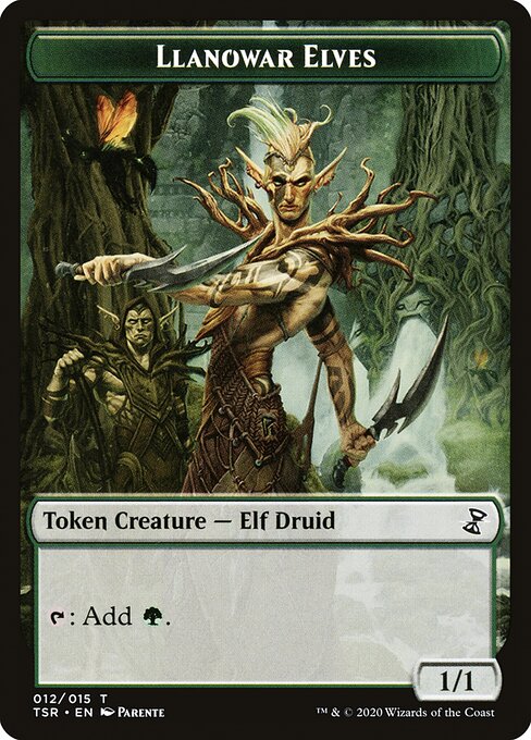 Llanowar Elves highlighted card art